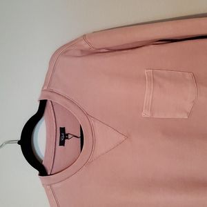 Rails Pink Pocket Sweatshirt Medium NWT